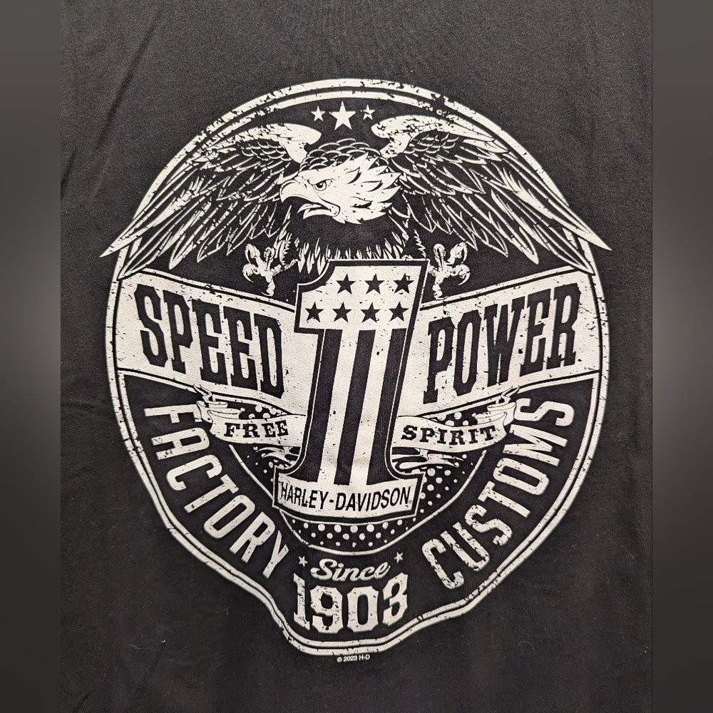 Harley-Davidson Men's Black Tank Top XL Orlando Florida Motorcycle Speed Power - Picture 2 of 6